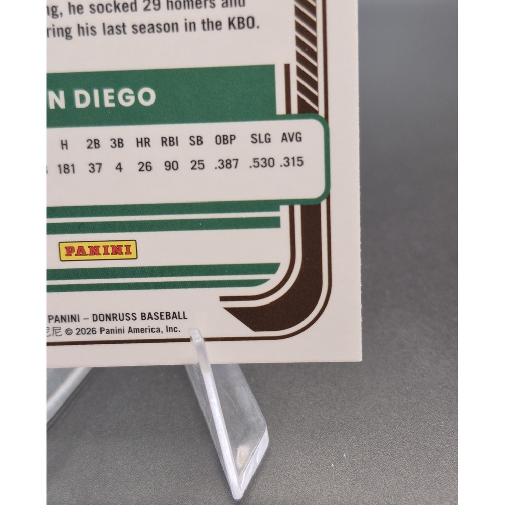 2026 Panini Donruss Baseball Sung-mun Song #15 Rated Rookie Holo Prizm Padres - Picture 9 of 10